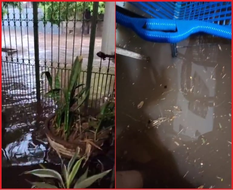 Agua inunda las casas de os vecinos de Itay, Santa María y Santa Teresa.