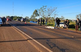 Septuagenario falleció arrollado cuando cruzaba la ruta PY01 en San Juan del Paraná