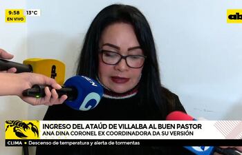 Ingreso del ataúd al Buen Pastor