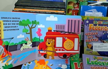 Libros del programa Ñe´ery adjudicados por el MEC para el reparto en instituciones educativas.