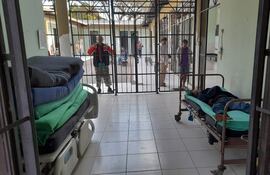 Área de pacientes crónicos del Hospital Psiquiátrico.