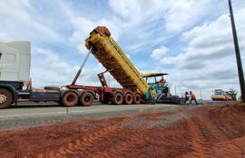 Obras para la futura ruta PY21.