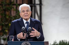 El presidente de Italia, Sergio Mattarella, llega esta tarde a Paraguay en visita oficial. EFE.