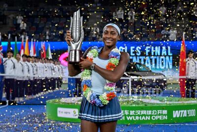 Coco Gauff conquistó el título de Wuhan.