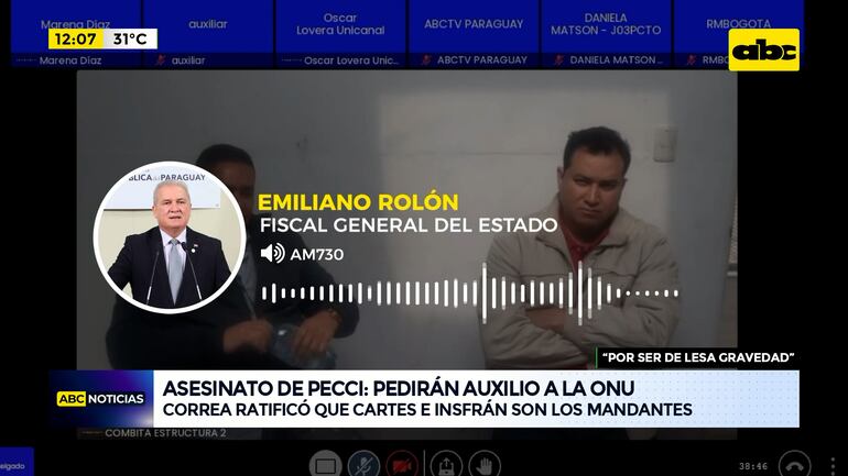 Asesinato de Pecci: pedirán auxilio a la ONU - ABC Noticias - ABC Color