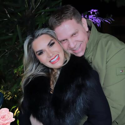 La diputada cartista Johana Vega y su pareja, el actual titular de Petropar, Eddie Jara.