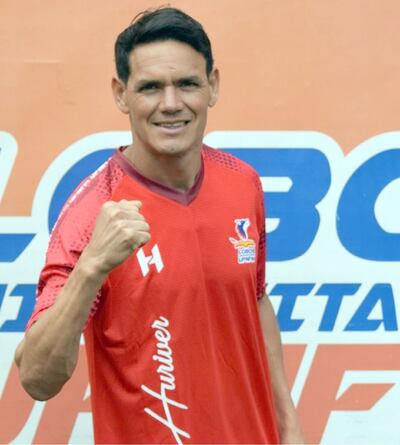 El paraguayo Roberto Moreira Aldana, nuevo futbolista del Lobos UPN de Honduras.