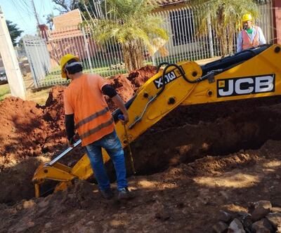 Imagen de referencia: obras realizadas por la Essap.