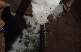 Una Fuerte granizada causó destrozos en varios sectores de Caaguazú