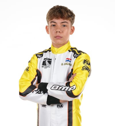 Sebastián Galeano, piloto paraguayo de 13 años.