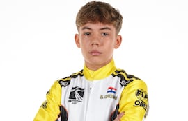 Sebastián Galeano, piloto paraguayo de 13 años.