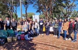 Estudiantes de la Carrera de Ciencias de la Comunicación de la Facultad de Filosofía de la Universidad Nacional de Asunción filial San Juan Bautista, Misiones realizan maratón solidaria.