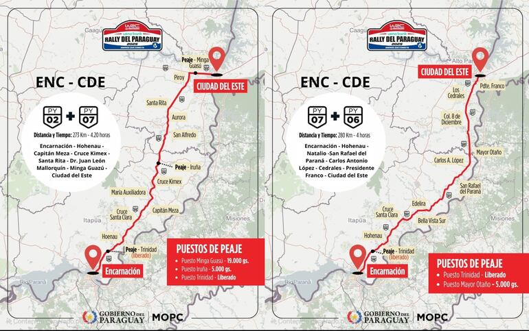 Operativo retorno Encarnación - Ciudad del Este.