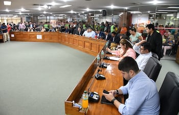 Pleno de la Junta Municipal de Asunción. (Archivo)