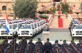 En el 2025, Itaipú entregó 600 patrulleras, 1.000 motocicletas, 2.800 equipos de comunicación y 1.500 chalecos antibalas.