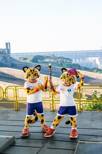 Hernandarias vibró con el arribo del Fuego Panamericano.