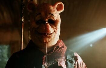 Imagen de la película "Winnie the pooh: miel y sangre" que se convirtió este año en la gran ganadora de los Razzie.