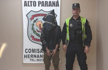 Ever Francisco Larroza, fue puesto a disposición de la Fiscalía tras el intento de asalto.