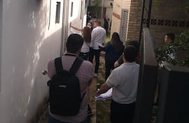 El intendente Miguel Prieto y representantes técnicos de las empresas constructoras acompañaron a la comitiva fiscal.