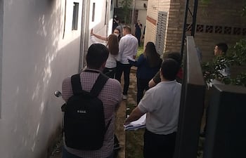 El intendente Miguel Prieto y representantes técnicos de las empresas constructoras acompañaron a la comitiva fiscal.