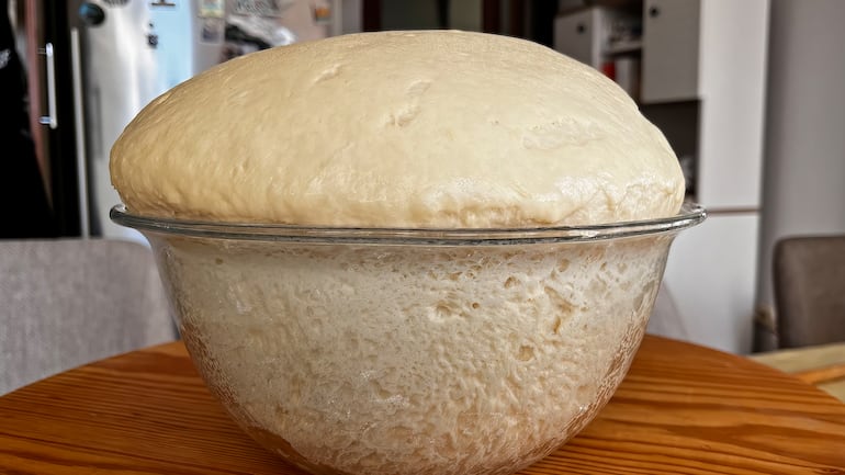 Pan en proceso de levado.