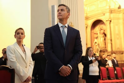 El presidente de Paraguay, Santiago Peña, señalado por el caso Ueno Bank.
