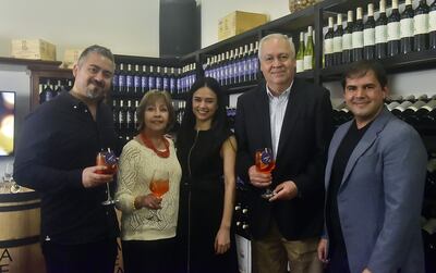 Cristian Urra, María del Carmen Poletti, Ángela Noguera, Gerardo Sepúlveda y Antonio Villalba.