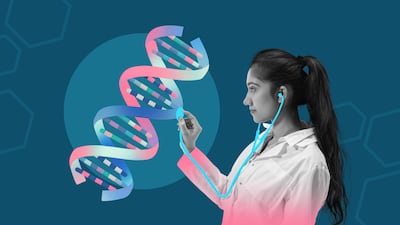 Concepto de genética, imagen ilustrativa.