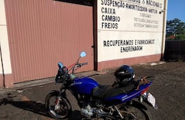 La motocicleta hurtada mientras el dueño cumplía su guardia como voluntario.