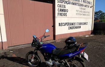 La motocicleta hurtada mientras el dueño cumplía su guardia como voluntario.
