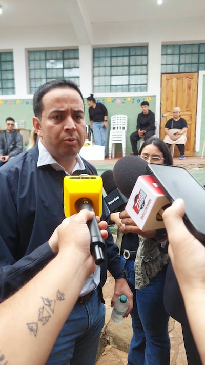 El Gobernador de Central, Ricardo Estigarribia.