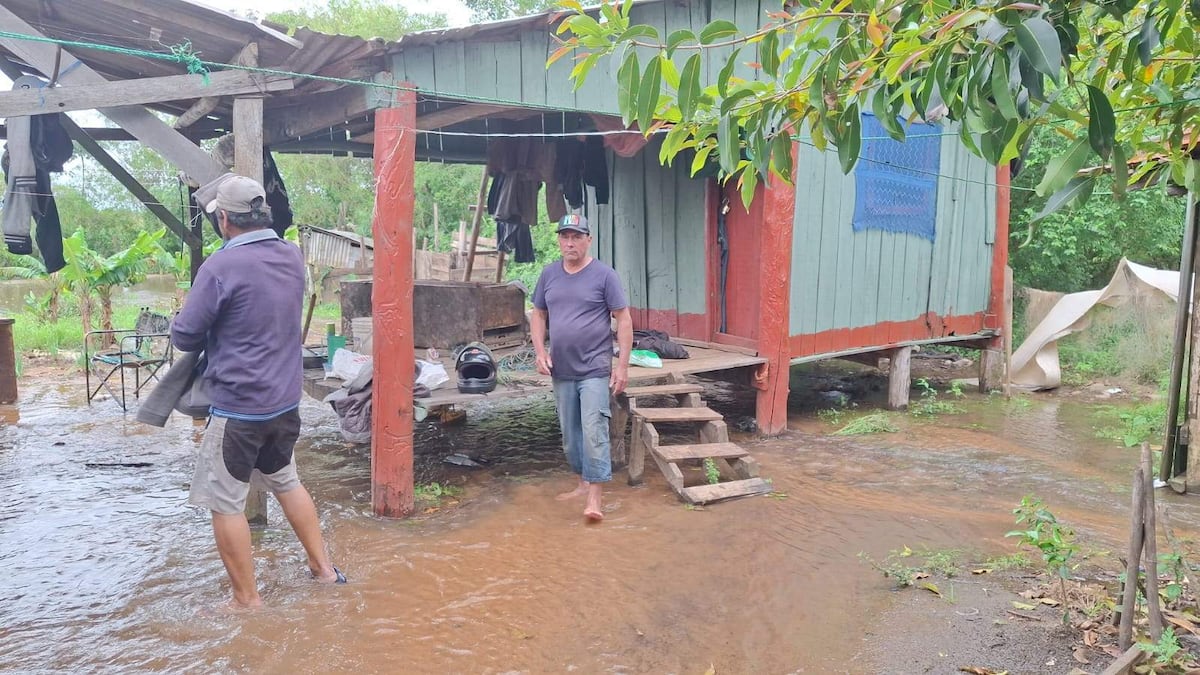 Río Paraná registra nuevo repunte y afecta a familias ribereñas Río Paraná registra nuevo repunte y afecta a familias ribereñas