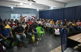 Trabajadores del transporte público, reunidos en el último Congreso.