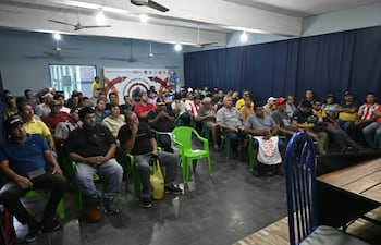 Trabajadores del transporte público, reunidos en el último Congreso.