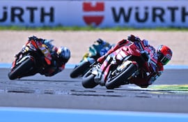 El español Marc Márquez durante el GP de Brasil, en Goiania.