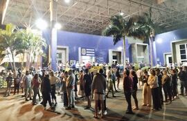 Puesto de Migraciones del Brasil en Foz de Iguazú.