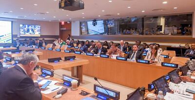 Imagen de la reunión de la Organización de las Naciones Unidas (ONU), captada esta semana.