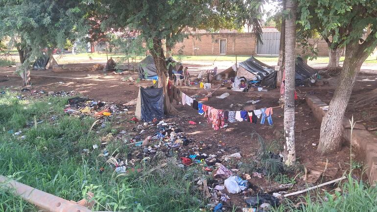 VDB Nativos apostados hace más de tres meses  al costado de la antigua Ruta PY 02 de Coronel Oviedo