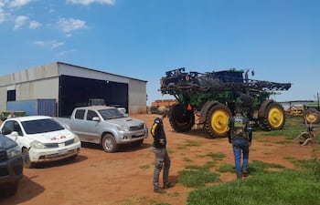 Intervención policial en la Estancia San Fernando, ubicado en el distrito de Capitán Bado, a raíz de un asalto y secuestro.