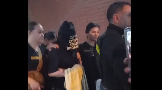 Dalia López sera retirada encapuchada tras abstenerse a prestar declaración indagatoria.