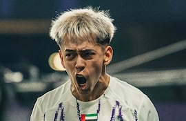 Matías Segovia grita su gol para el Al Ain