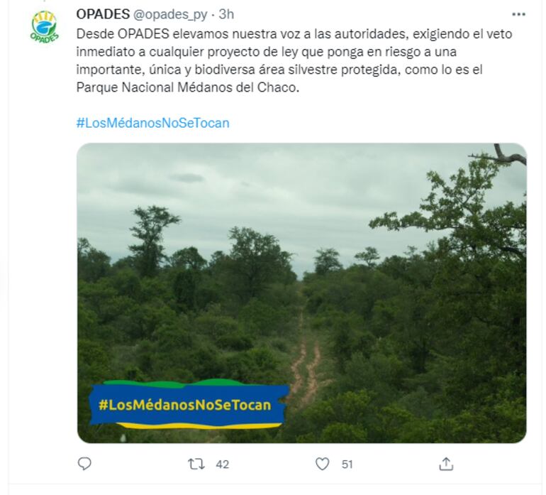 Exigieron el veto al proyecto de le ley de explotación de los médanos del Chaco