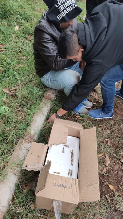 Los hombres intentaban vender las municiones por G. 5 millones