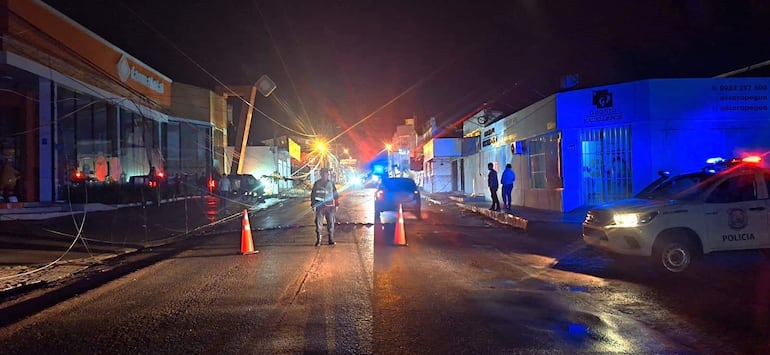 El accidente de tránsito ocasionó obstrucción parcial del tránsito vehicular en Carapeguá.