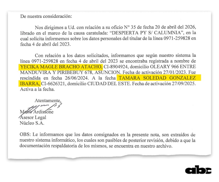 Las identidades de las dos personas que figuran detrás de la cuenta "Despierta Paraguay".