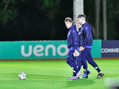 Primer entrenamiento de la Selección Paraguaya de cara al debut en las Eliminatorias ante Perú.