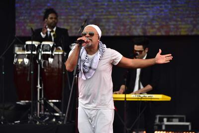 La agrupación Bohemia Urbana durante su presentación en el festival ReciclArte. La banda presentará en vivo su nuevo álbum "América Latina".