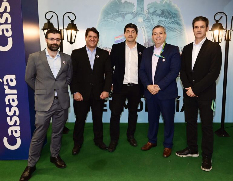 Nicolás Silva Croome, Rodrigo Nataloni, Adrián Lescano, Carlos Mendoza y Sergio Cardozo.