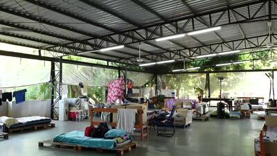 Vista acutal del albergue de familiares de pacientes en el Hospital Central del IPS.