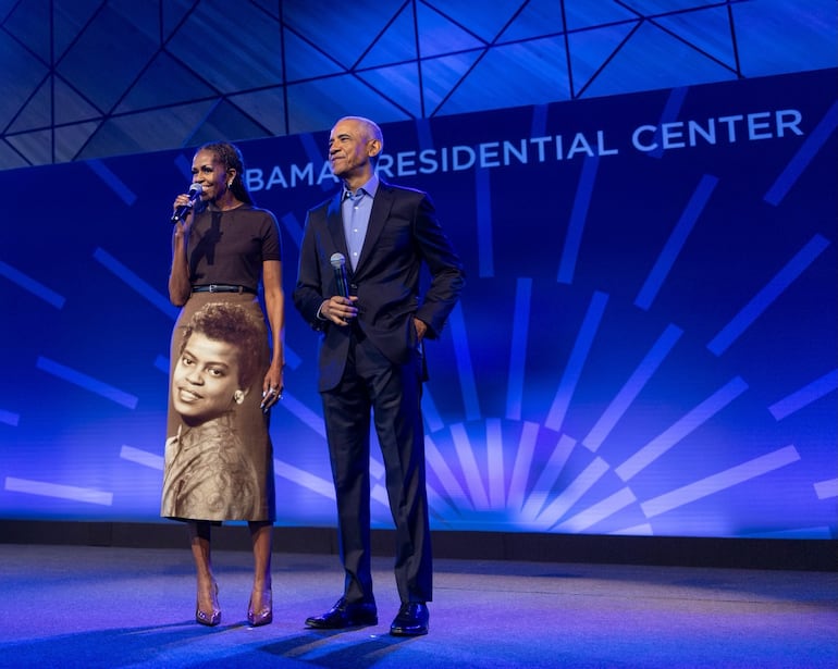 "Te agradezco todo lo que haces por nuestra familia y nuestro país", expresó Michelle Obama en el mensaje dirigido a su esposo Barack Obama. (Instagram/Barack Obama)